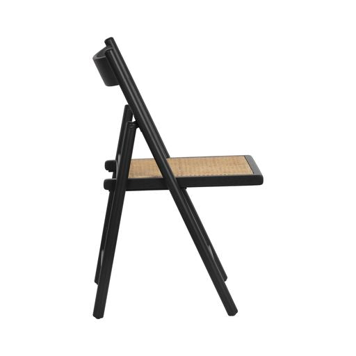 Sunpan Livvy Folding Dining Chair - Black - Set of Two