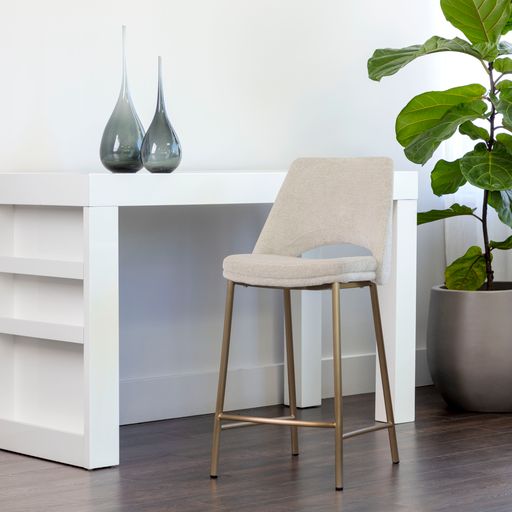 Sunpan Radella Counter Stool Bergen French Blue / Bergen Taupe