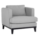 Sunpan Kaius Armchair in Limelight Oat / Limelight Silver