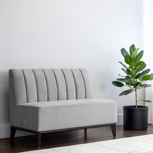 Sunpan Kosovo Modular Banquette Bench Abbington Navy / Polo Club Stone