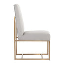Sunpan Joyce Dining Chair in Casablanca Stratus / Cube Black