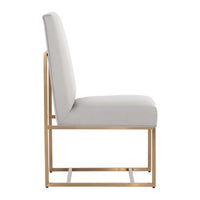 Sunpan Joyce Dining Chair in Casablanca Stratus / Cube Black