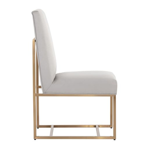 Sunpan Joyce Dining Chair in Casablanca Stratus / Cube Black