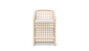 Azzurro Living Kiawah Counter Stool With Natural Aluminum Frame And Almond All-Weather Wicker