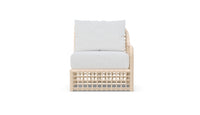 Azzurro Living Kiawah Right/Left Arm Chair With Natural Aluminum Frame And Cloud Cushion