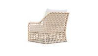 Azzurro Living Kiawah Right/Left Arm Chair With Natural Aluminum Frame And Cloud Cushion