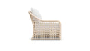 Azzurro Living Kiawah Right/Left Arm Chair With Natural Aluminum Frame And Cloud Cushion