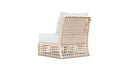 Azzurro Living Kiawah Right/Left Arm Chair With Natural Aluminum Frame And Cloud Cushion