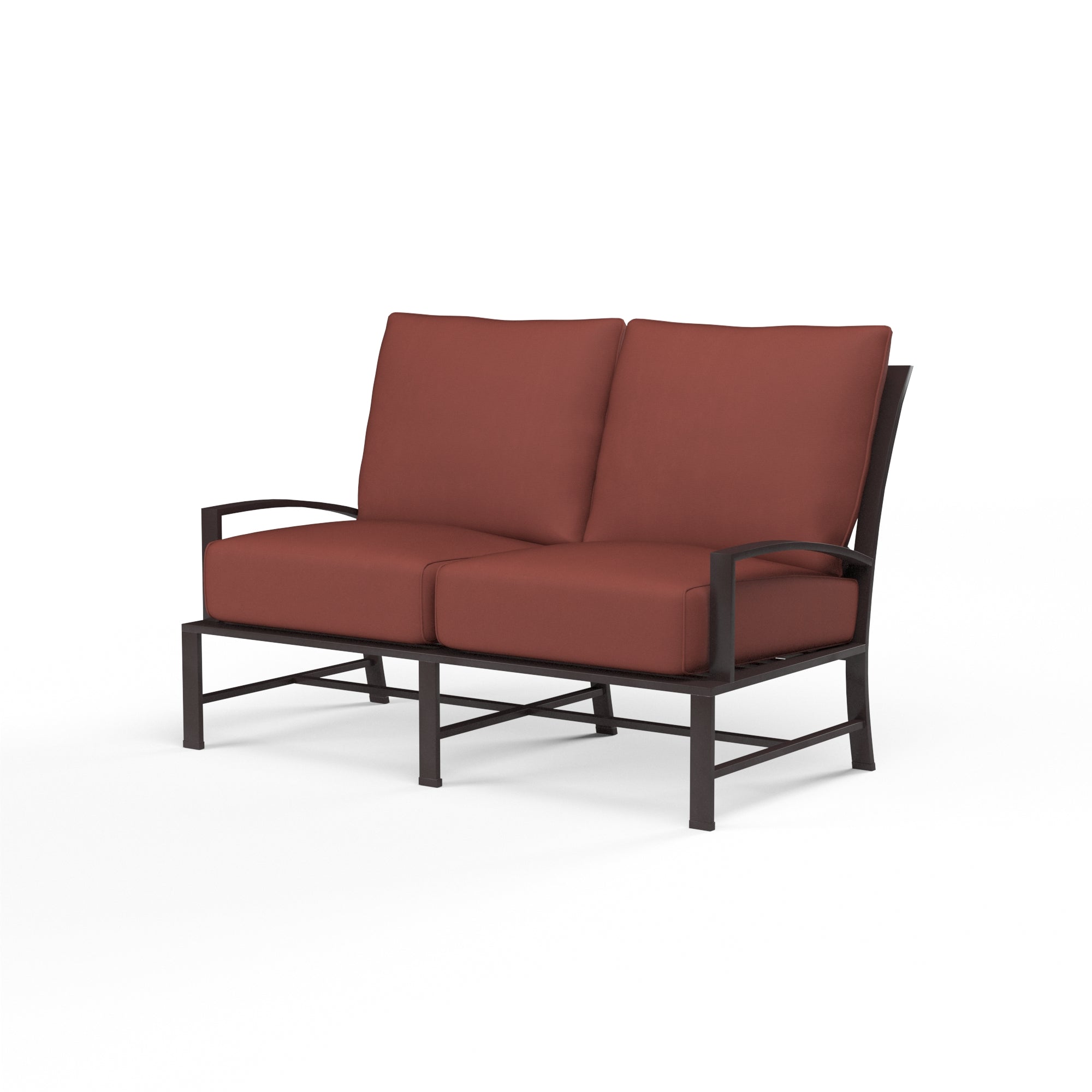 Sunset West La Jolla Aluminum Loveseat with Cushion