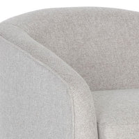 Sunpan Hazel Swivel Lounge Chair in Gold - Belfast Heather Grey / Black Sky / Blush Sky / Burgundy Sky / Deep Green Sky / Navy Blue Sky / Dark-Bronze Gold Sky
