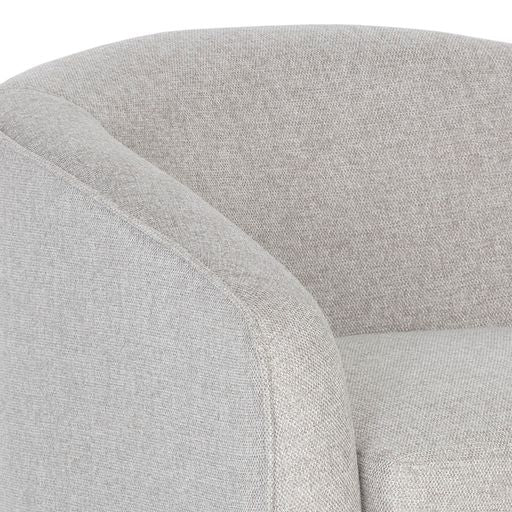 Sunpan Hazel Swivel Lounge Chair in Gold - Belfast Heather Grey / Black Sky / Blush Sky / Burgundy Sky / Deep Green Sky / Navy Blue Sky / Dark-Bronze Gold Sky