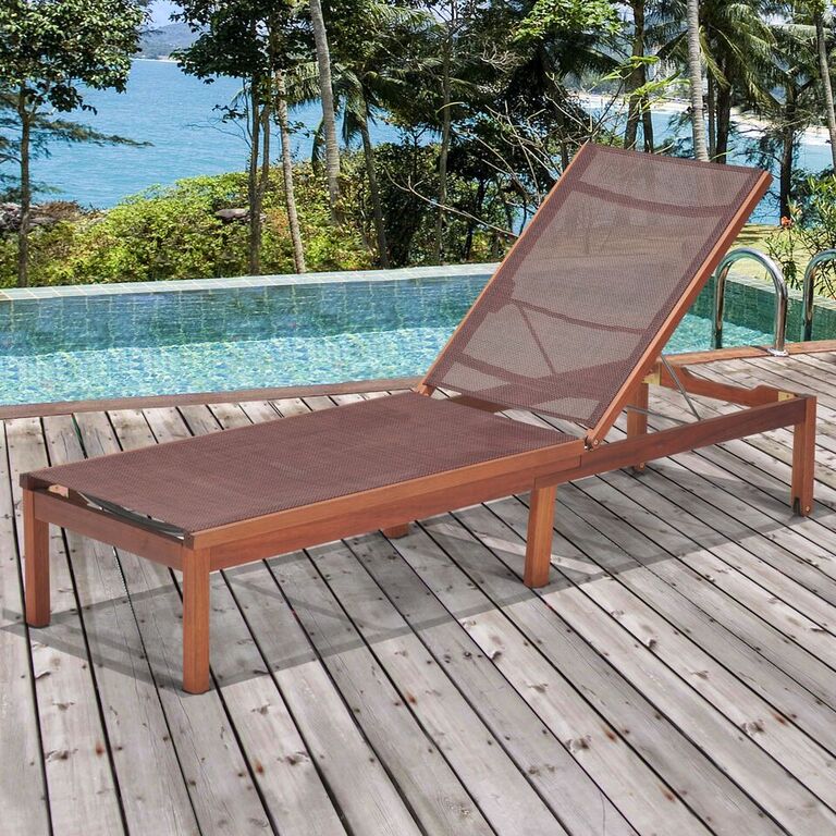 International Home Miami Amazonia Zuiderdam Patio Lounger - Brown