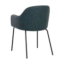 Sunpan Hensley Dining Armchair in Dark Teal / Dawn Grey / Hazelnut / Mina Warm Grey