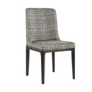 Sunpan Elisa Dining Chair in Grey Oak - Dazzle Cream / Naya Check Black / Light Oak - Mainz Cream