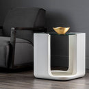 Sunpan Odis End Table Grey / White