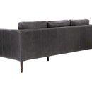 Sunpan Richmond Sofa - Brentwood Charcoal Leather