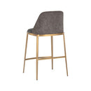 Sunpan Dover Counter Stool in Bravo Portabella-Sparrow Grey / Napa Stone-Polo Club Stone