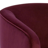 Sunpan Hazel Swivel Lounge Chair in Gold - Belfast Heather Grey / Black Sky / Blush Sky / Burgundy Sky / Deep Green Sky / Navy Blue Sky / Dark-Bronze Gold Sky