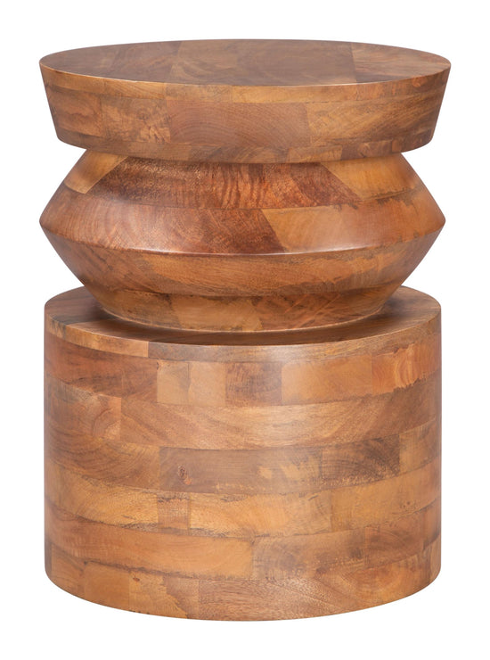 Zuo Modern Kollam Side Table in Walnut