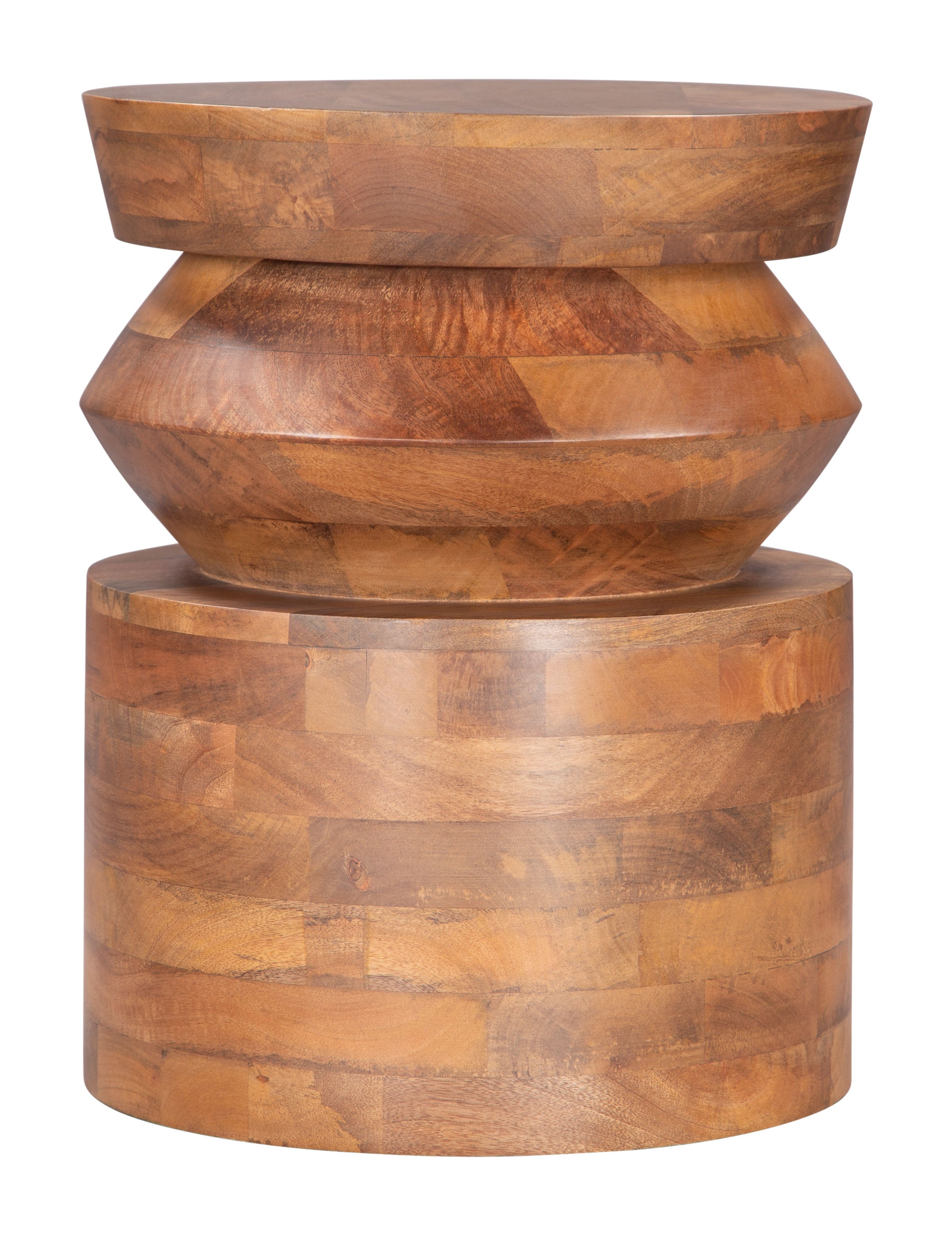Zuo Modern Kollam Side Table in Walnut