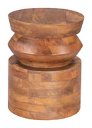 Zuo Modern Kollam Side Table in Walnut