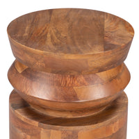 Zuo Modern Kollam Side Table in Walnut