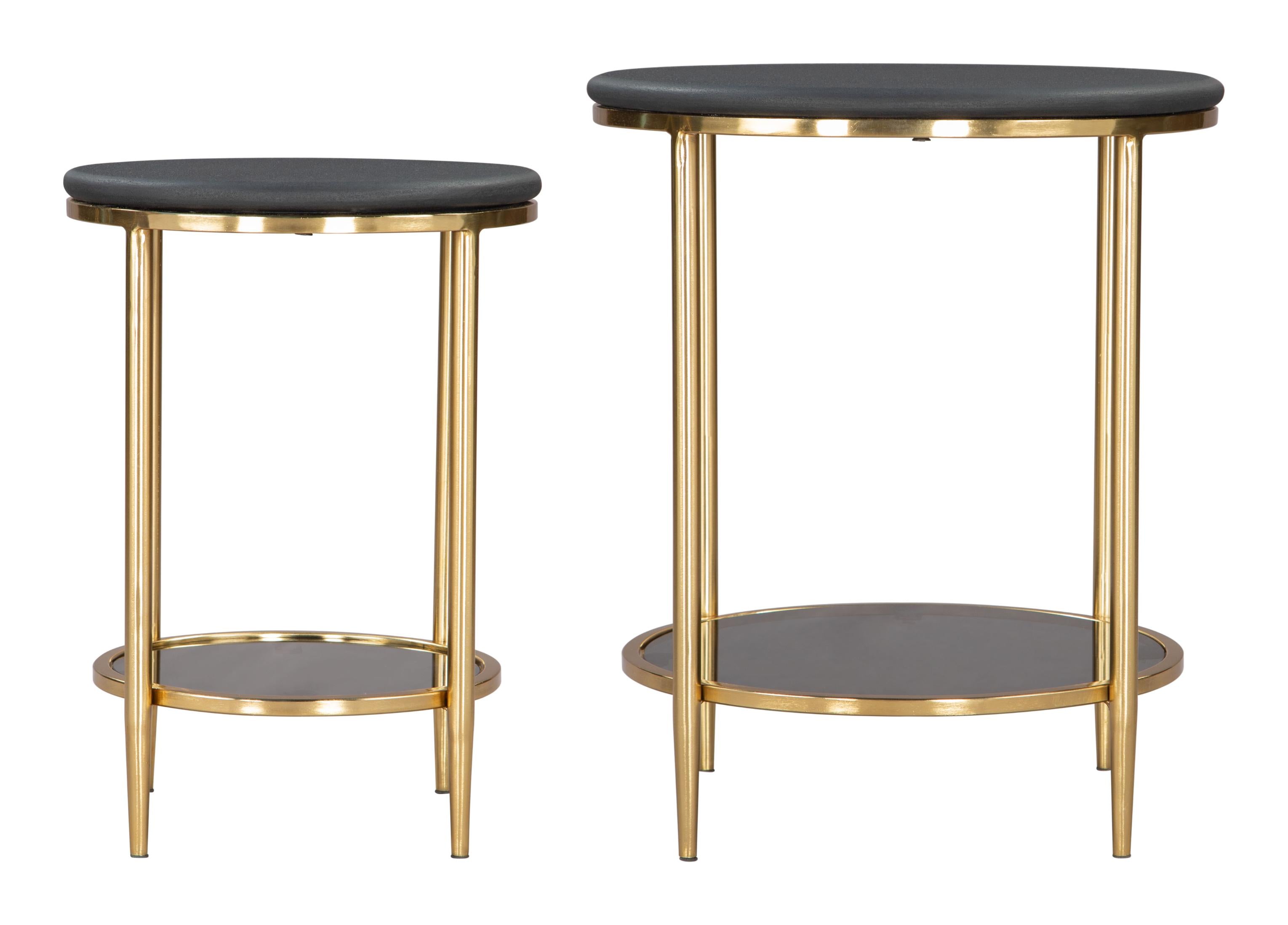 Zuo Modern Koper Coffee Table Set Black