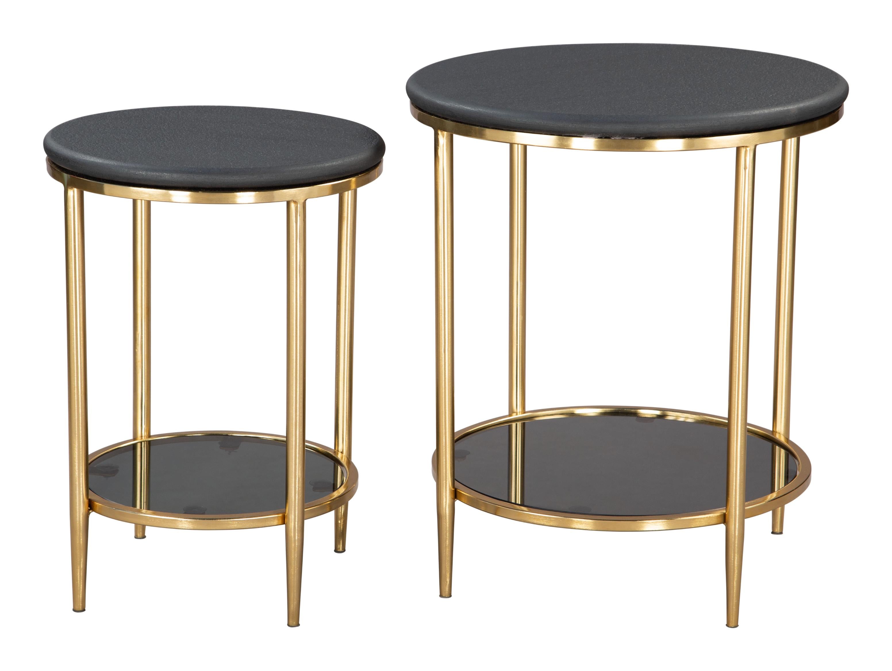 Zuo Modern Koper Coffee Table Set Black