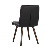 Sunpan Zelia Dinng Chair - Linea Black Leather - Set of Two