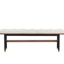 Sunpan  Staten Bench Black / Vienna Cream