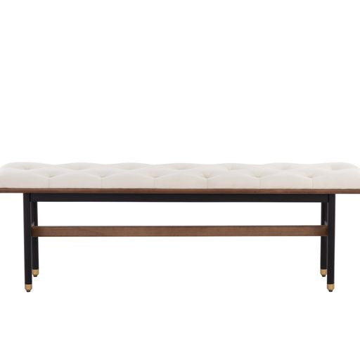 Sunpan  Staten Bench Black / Vienna Cream