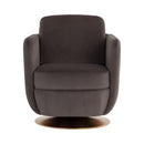 Sunpan Gilley Swivel Lounge Chair - Bergen Navy / Meg Ash