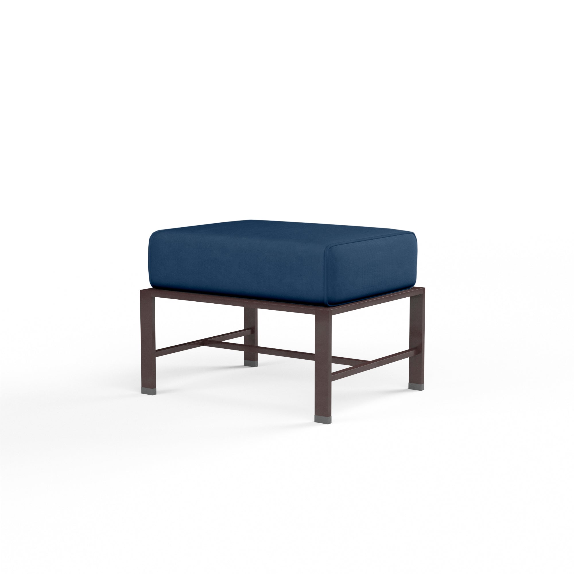 Sunset West La Jolla Aluminum Ottoman with Cushion