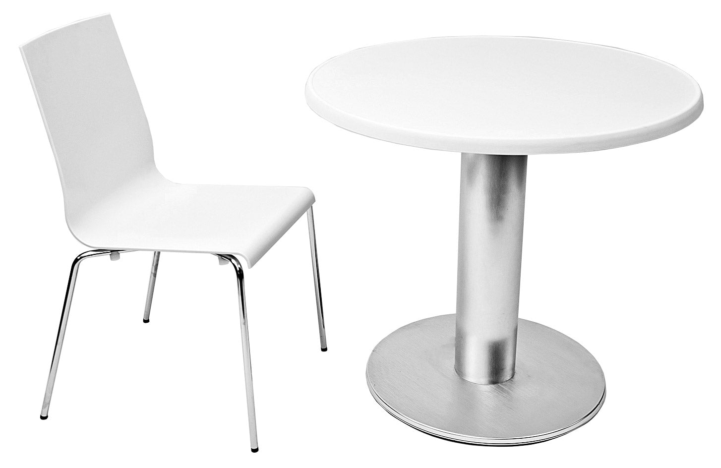 Florida Seating Technopolymer With Chromed Steel Tube Frame Chair - KUADRA-S