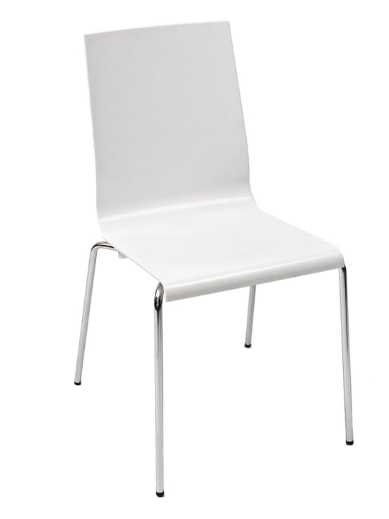Florida Seating Technopolymer With Chromed Steel Tube Frame Chair - KUADRA-S