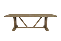Sunset West Coastal Teak 94" Trestle Dining Table