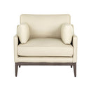 Sunpan Mackenzie Armchair - Astoria Cream Leather