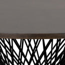Sunpan Madeira Dining Table Ebony Brown / Grey Marble in 54''