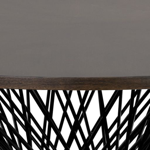 Sunpan Madeira Dining Table Ebony Brown / Grey Marble in 54''