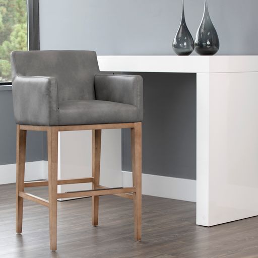 Sunpan Lionel Barstool - Bravo Metal