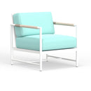 Sunset West Sabbia Club Chair with Echo Ash Cushion