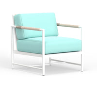 Sunset West Sabbia Club Chair with Echo Ash Cushion