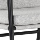 Sunpan Meadow Dining Armchair - Vault Fog / Heather Ivory Tweed