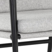 Sunpan Meadow Dining Armchair - Vault Fog / Heather Ivory Tweed