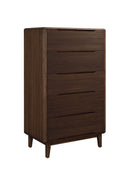 Greenington Currant Five Drawer High Chest Caramelized / Oiled Walnut