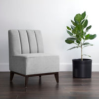 Sunpan Kosovo Modular Banquette - Single Seat in Abbington Navy / Polo Club Stone