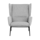 Sunpan Kasen Lounge Chair Belfast Heather Grey / Belfast Navy