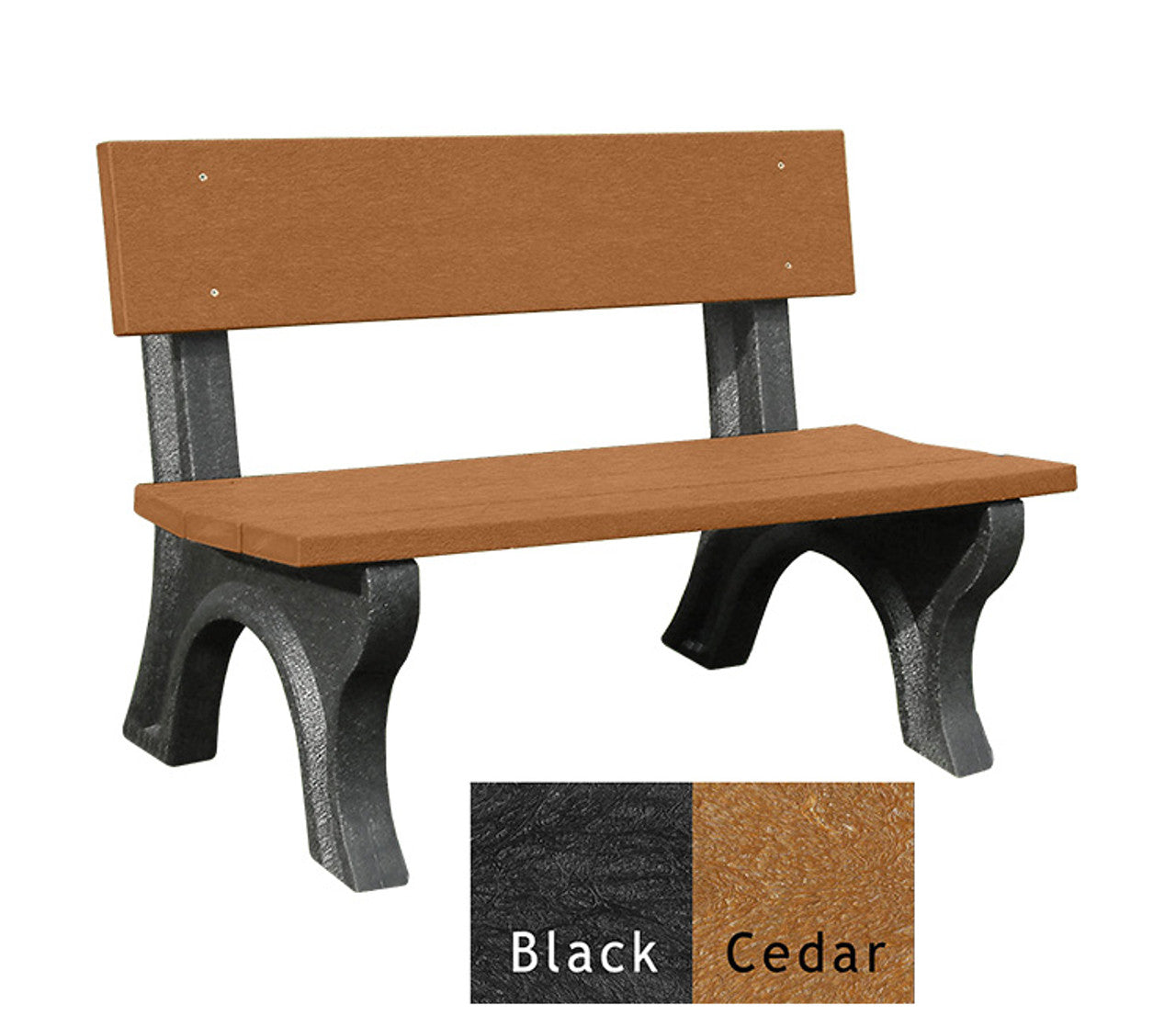 Polly Products Landmark Backed Bench
