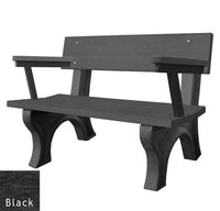 Polly Products Landmark Backed Bench With Arm