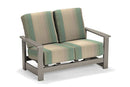 Telescope Casual Leeward Marine Grade Polymer Deep Cushion Loveseat with Hidden Motion
